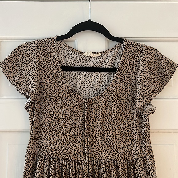 Jessica Simpson Leopard Knit Mini Dress - Picture 2 of 2